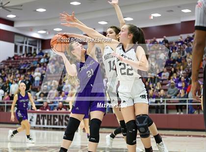Thumbnail 2 in Martins Mill vs. Douglass (UIL 2A Region III Girls BB Regional Final Playoff) photogallery.