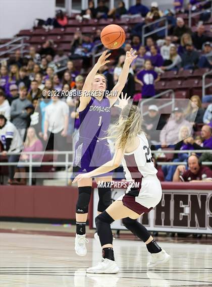 Thumbnail 2 in Martins Mill vs. Douglass (UIL 2A Region III Girls BB Regional Final Playoff) photogallery.