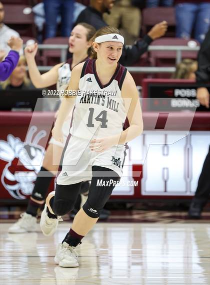 Thumbnail 2 in Martins Mill vs. Douglass (UIL 2A Region III Girls BB Regional Final Playoff) photogallery.