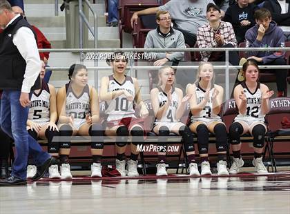 Thumbnail 2 in Martins Mill vs. Douglass (UIL 2A Region III Girls BB Regional Final Playoff) photogallery.