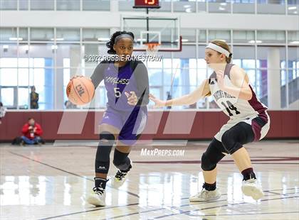 Thumbnail 1 in Martins Mill vs. Douglass (UIL 2A Region III Girls BB Regional Final Playoff) photogallery.