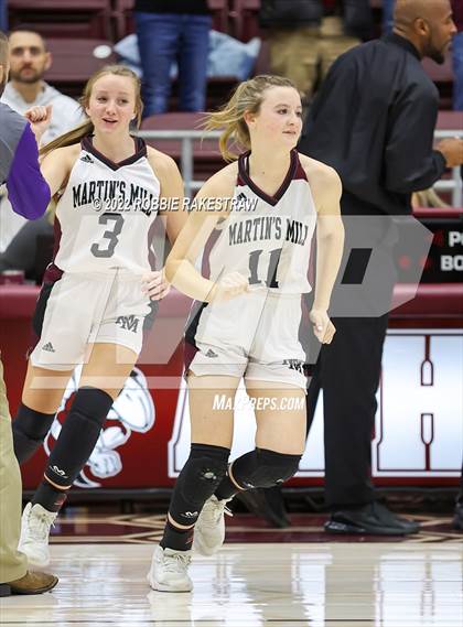 Thumbnail 3 in Martins Mill vs. Douglass (UIL 2A Region III Girls BB Regional Final Playoff) photogallery.