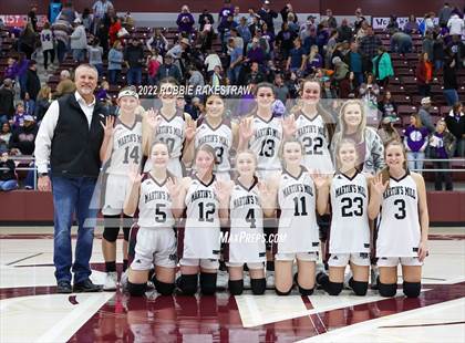 Thumbnail 2 in Martins Mill vs. Douglass (UIL 2A Region III Girls BB Regional Final Playoff) photogallery.