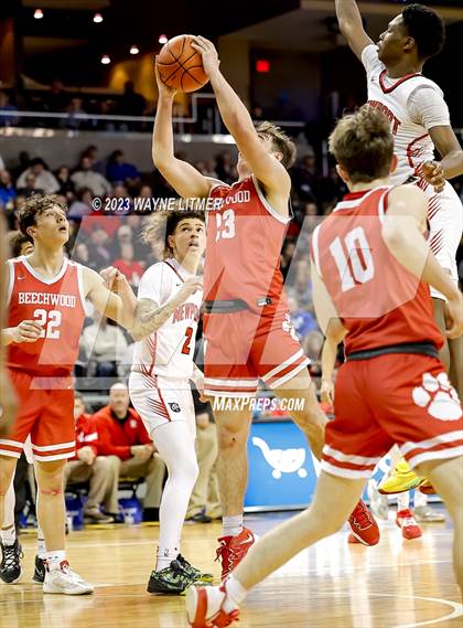 Thumbnail 2 in Beechwood vs Newport (2023 9th Region Boys Basketball Tournament) photogallery.
