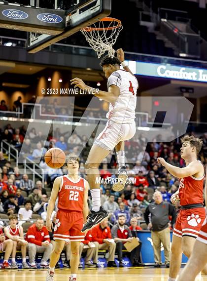 Thumbnail 3 in Beechwood vs Newport (2023 9th Region Boys Basketball Tournament) photogallery.