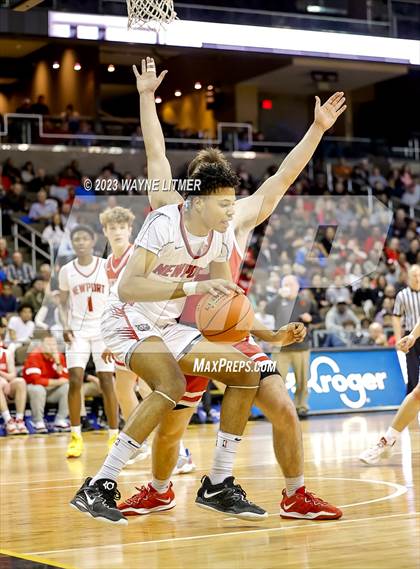 Thumbnail 2 in Beechwood vs Newport (2023 9th Region Boys Basketball Tournament) photogallery.