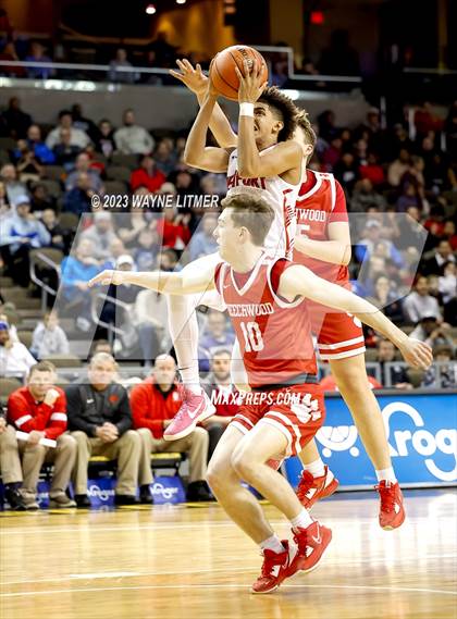 Thumbnail 3 in Beechwood vs Newport (2023 9th Region Boys Basketball Tournament) photogallery.