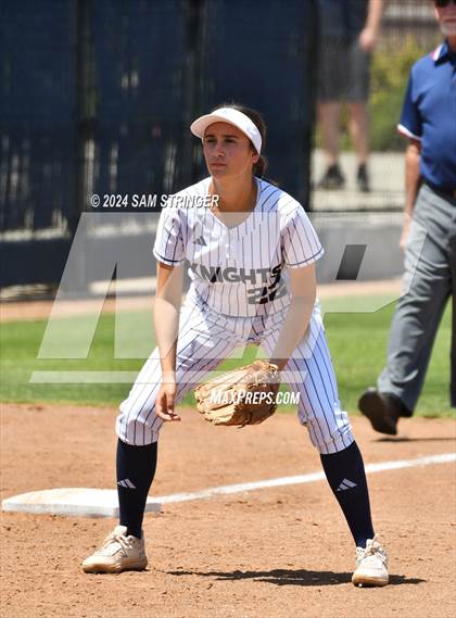 Thumbnail 1 in Le Grand vs. Stone Ridge Christian (CIF SJS Division 6 Final) photogallery.