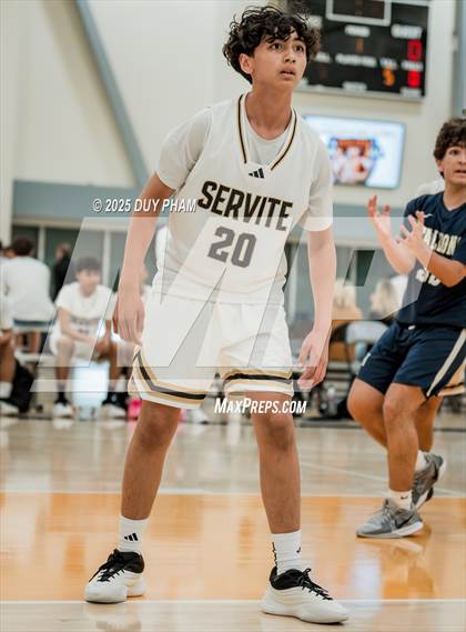 Thumbnail 3 in JV: Servite (White) VS San Juan Hills photogallery.