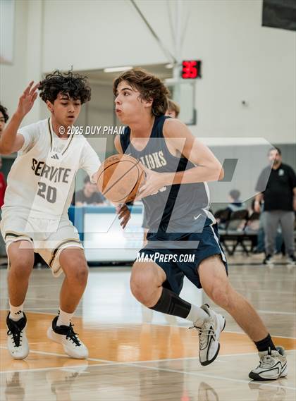 Thumbnail 3 in JV: Servite (White) VS San Juan Hills photogallery.
