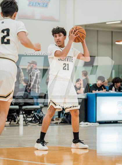 Thumbnail 2 in JV: Servite (White) VS San Juan Hills photogallery.