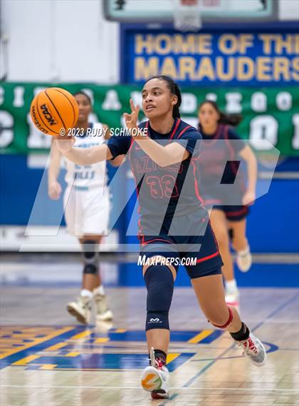 Thumbnail 2 in Montgomery vs. Granite Hills (CIF SDS D1Girls Basketball Finals) photogallery.