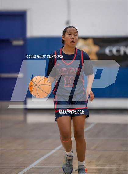 Thumbnail 1 in Montgomery vs. Granite Hills (CIF SDS D1Girls Basketball Finals) photogallery.