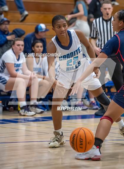 Thumbnail 3 in Montgomery vs. Granite Hills (CIF SDS D1Girls Basketball Finals) photogallery.