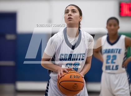Thumbnail 3 in Montgomery vs. Granite Hills (CIF SDS D1Girls Basketball Finals) photogallery.