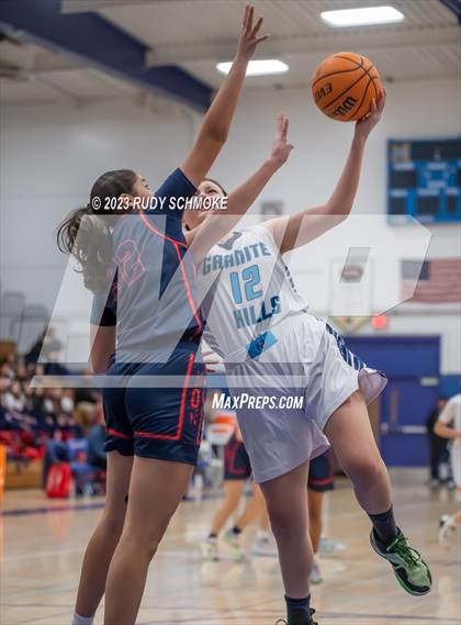 Thumbnail 3 in Montgomery vs. Granite Hills (CIF SDS D1Girls Basketball Finals) photogallery.