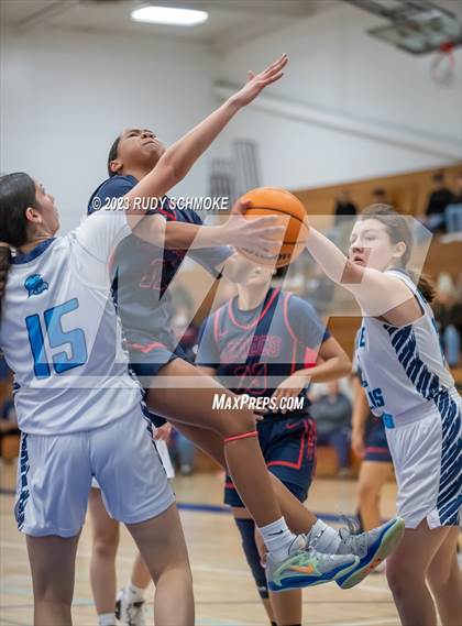 Thumbnail 2 in Montgomery vs. Granite Hills (CIF SDS D1Girls Basketball Finals) photogallery.