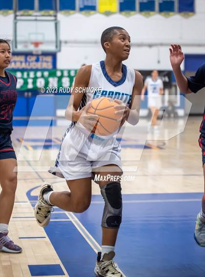 Thumbnail 1 in Montgomery vs. Granite Hills (CIF SDS D1Girls Basketball Finals) photogallery.