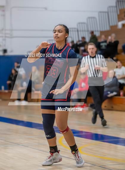Thumbnail 2 in Montgomery vs. Granite Hills (CIF SDS D1Girls Basketball Finals) photogallery.