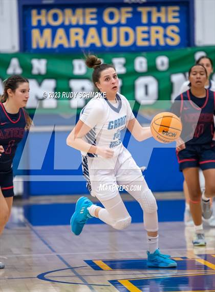 Thumbnail 2 in Montgomery vs. Granite Hills (CIF SDS D1Girls Basketball Finals) photogallery.