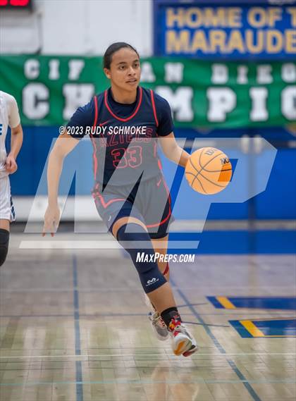 Thumbnail 3 in Montgomery vs. Granite Hills (CIF SDS D1Girls Basketball Finals) photogallery.