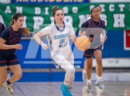 Thumbnail 3 in Montgomery vs. Granite Hills (CIF SDS D1Girls Basketball Finals) photogallery.