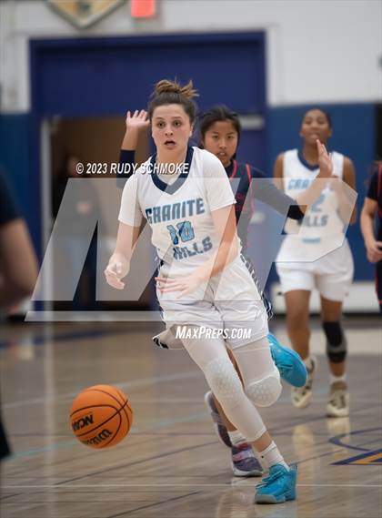 Thumbnail 1 in Montgomery vs. Granite Hills (CIF SDS D1Girls Basketball Finals) photogallery.