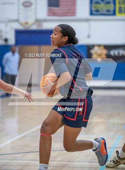 Thumbnail 2 in Montgomery vs. Granite Hills (CIF SDS D1Girls Basketball Finals) photogallery.