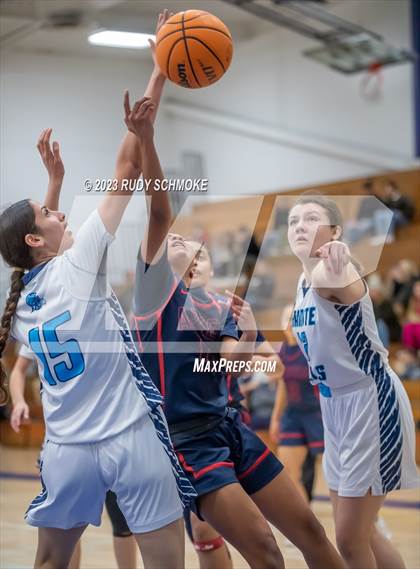 Thumbnail 3 in Montgomery vs. Granite Hills (CIF SDS D1Girls Basketball Finals) photogallery.
