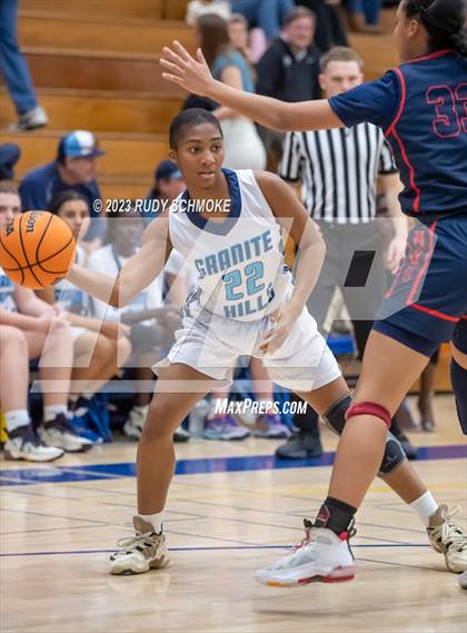 Thumbnail 1 in Montgomery vs. Granite Hills (CIF SDS D1Girls Basketball Finals) photogallery.