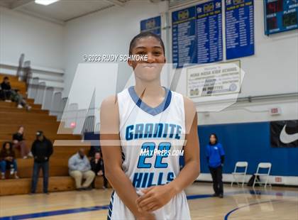 Thumbnail 3 in Montgomery vs. Granite Hills (CIF SDS D1Girls Basketball Finals) photogallery.