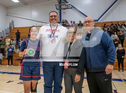 Thumbnail 2 in Montgomery vs. Granite Hills (CIF SDS D1Girls Basketball Finals) photogallery.
