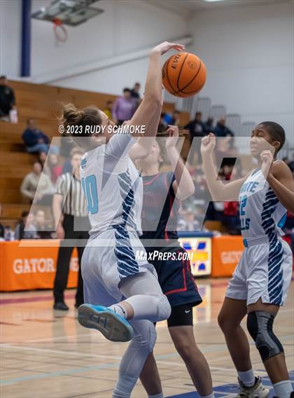Thumbnail 1 in Montgomery vs. Granite Hills (CIF SDS D1Girls Basketball Finals) photogallery.