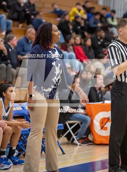 Thumbnail 1 in Montgomery vs. Granite Hills (CIF SDS D1Girls Basketball Finals) photogallery.