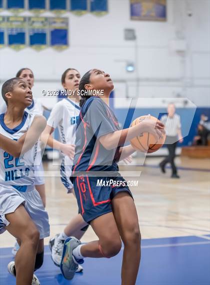 Thumbnail 1 in Montgomery vs. Granite Hills (CIF SDS D1Girls Basketball Finals) photogallery.