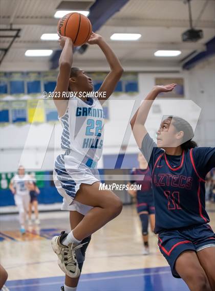 Thumbnail 3 in Montgomery vs. Granite Hills (CIF SDS D1Girls Basketball Finals) photogallery.