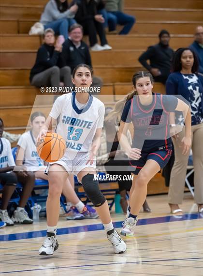 Thumbnail 2 in Montgomery vs. Granite Hills (CIF SDS D1Girls Basketball Finals) photogallery.