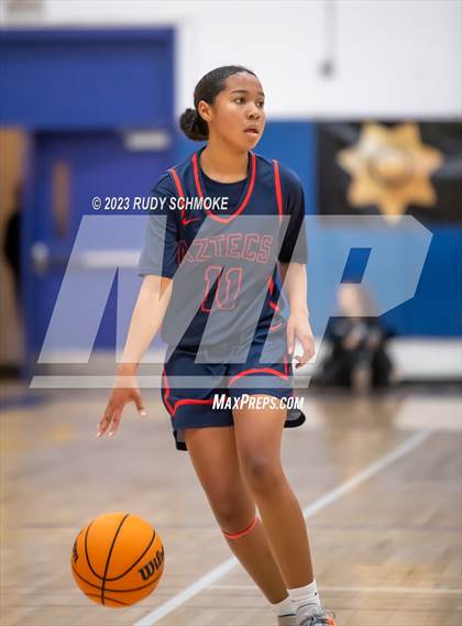 Thumbnail 3 in Montgomery vs. Granite Hills (CIF SDS D1Girls Basketball Finals) photogallery.