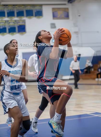 Thumbnail 2 in Montgomery vs. Granite Hills (CIF SDS D1Girls Basketball Finals) photogallery.