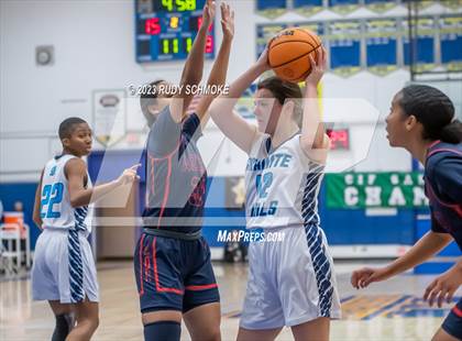 Thumbnail 1 in Montgomery vs. Granite Hills (CIF SDS D1Girls Basketball Finals) photogallery.