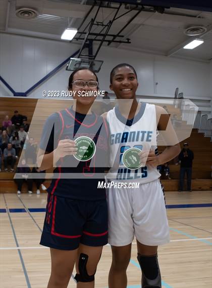 Thumbnail 1 in Montgomery vs. Granite Hills (CIF SDS D1Girls Basketball Finals) photogallery.
