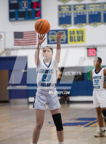 Thumbnail 1 in Montgomery vs. Granite Hills (CIF SDS D1Girls Basketball Finals) photogallery.