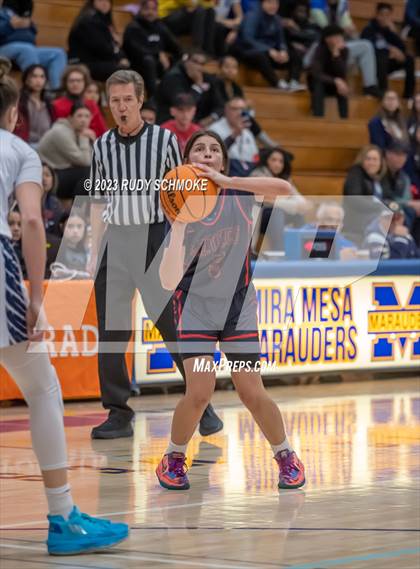 Thumbnail 2 in Montgomery vs. Granite Hills (CIF SDS D1Girls Basketball Finals) photogallery.