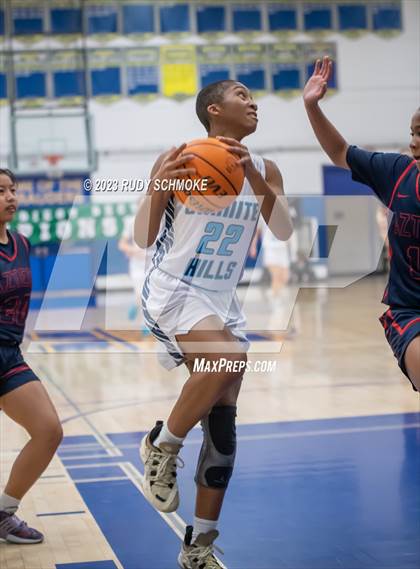 Thumbnail 2 in Montgomery vs. Granite Hills (CIF SDS D1Girls Basketball Finals) photogallery.