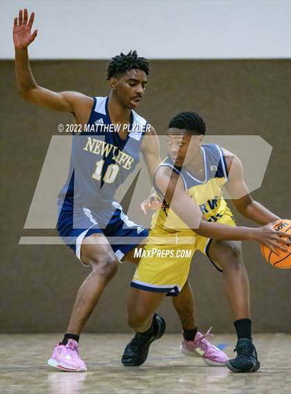 Thumbnail 3 in New Life Christian Academy vs. Heirway Christian Academy (Isaac Levy Veterans Day Tournament) photogallery.
