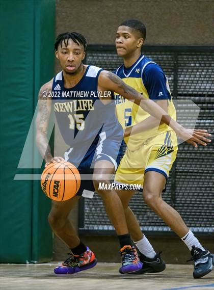 Thumbnail 3 in New Life Christian Academy vs. Heirway Christian Academy (Isaac Levy Veterans Day Tournament) photogallery.