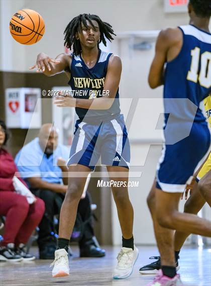 Thumbnail 2 in New Life Christian Academy vs. Heirway Christian Academy (Isaac Levy Veterans Day Tournament) photogallery.