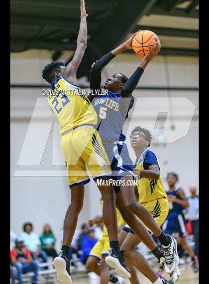 Thumbnail 1 in New Life Christian Academy vs. Heirway Christian Academy (Isaac Levy Veterans Day Tournament) photogallery.