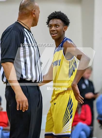 Thumbnail 3 in New Life Christian Academy vs. Heirway Christian Academy (Isaac Levy Veterans Day Tournament) photogallery.