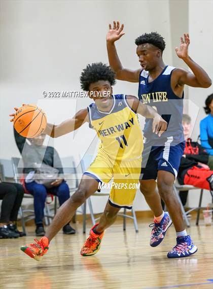 Thumbnail 3 in New Life Christian Academy vs. Heirway Christian Academy (Isaac Levy Veterans Day Tournament) photogallery.